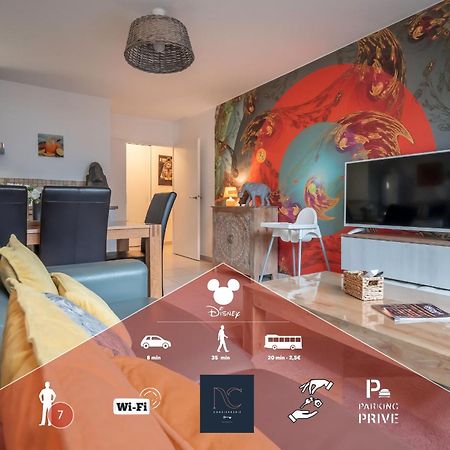 *Disneyland-Paris* 7Pers, Wifi, Parking, Netflix Montévrain Eksteriør billede